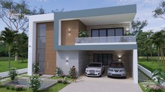 39×56 Feet House Plans 3d 12×17 Meter 6 Beds 8 Baths PDF File and (A4 Hard Copy)