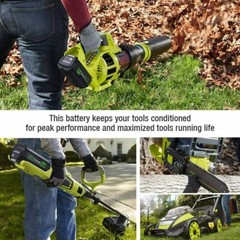 2X Battery & Charger For Ryobi 40V With LED Lithium-Ion 40-Volt OP406VNM OP40602