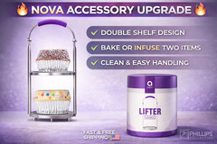 Ardent Nova Double Lifter Accessory Insert Rack Dual Shelf Baking Infuser