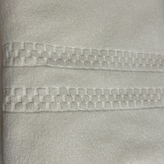 One Frette Bath Towel Checkerboard Cream 28 in x 58 in 100% Cotton New Turkey