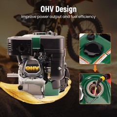 212cc 7HP Engine Motor Gas Pull Start Horizontal OHV Pressure Washers
