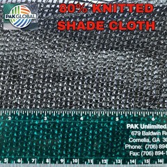 80% UV Sunblock Shade Cloth for Plant Cover Greenhouse Barn MANY SIZES