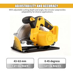 7-1/4″ Cordless circular saw compatible FOR DEWALT 20V MAX battery(NO battery )