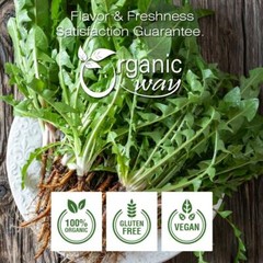 Organic Way Dandelion Root Cut & Sifted – Herbal Tea | Kosher & USDA Certified