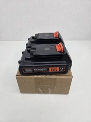 BLACK+DECKER 20V MAX Lithium Battery 2-Pack LBXR20-OPE2 Genuine OEM 1.5Ah Batter