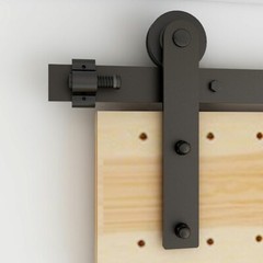 4-20FT Sliding Barn Wood Door Hardware Closet Track Kit For Single/Double/Bypass