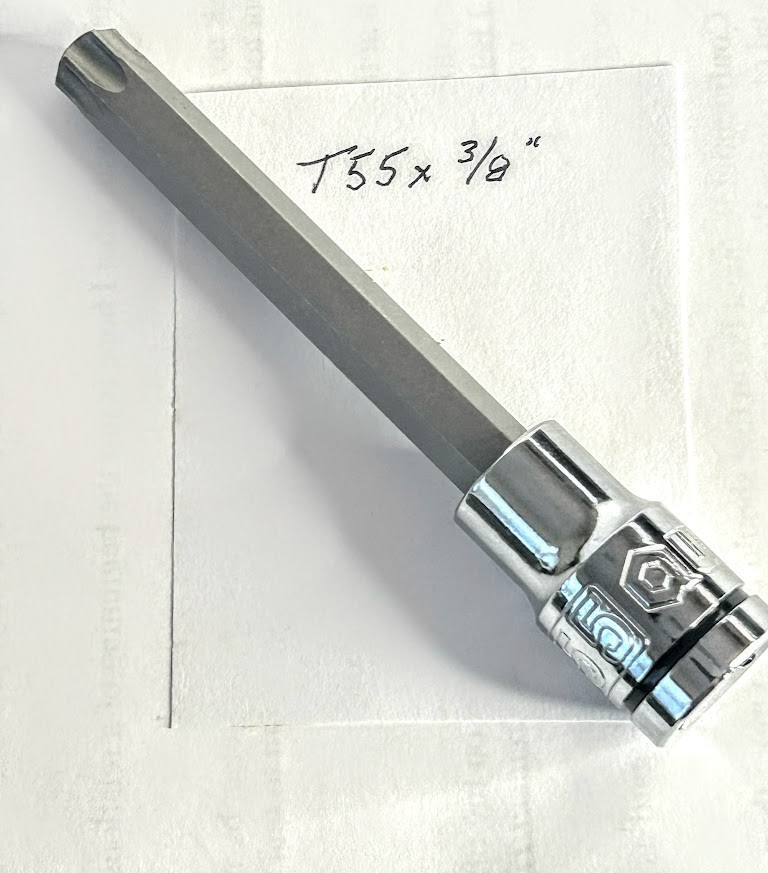QUINN T55 x 3/8″ Torx Bit Socket – 4.2 in long – Free USA Shipping