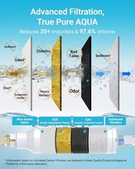 AQUA CREST RV Inline Water Filter, Reduces Chlorine, Bad Taste, odor for RVs(2)