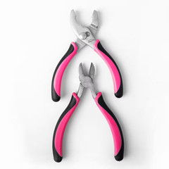 8 In., 6.5 In. and 6 In. Pliers Set in Pink (3-Piece)