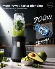 28oz Personal Blender with Detachable Attachment and Push Button Control