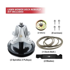 42” Deck Rebuild Kit Fit for Cub Cadet LTX1040 LTX1042, 2 Spindle Assembli