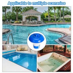 2Pcs Swimming Pool Spa Chemical Dispenser Tablet Holder – Chlorine Bromine Float