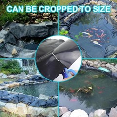 20 Mil Pond Liner – 10×13 Ft Rectangular Heavy-Duty Plastic Solution