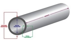 Mild Steel Tube/ Round Pipe (Outside Diameter) (up to 6-ft Length) Free Ship