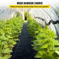 VEVOR 6’x300′ Weed Barrier Landscape Fabric Ground Cover 2.4Oz PP Chemical-free