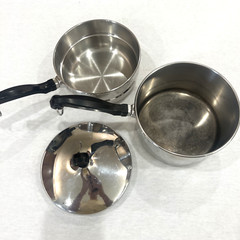 Vintage Farberware 2 Quart Double Boiler 18/10 Stainless Saucepan With Lid