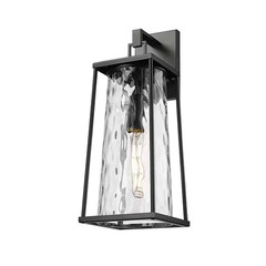 Dutton 19.75 In. 1-Light Powder Coated Black Transitional Outdoor Hardwired Wall