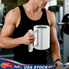 2 in 1 Stainless Steel Dumbbell Water Bottle 8kg Adjustable Weight Fitness Cup