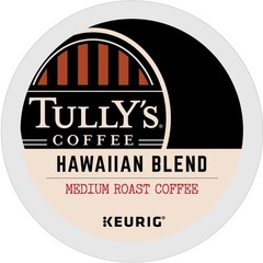 Tully’s Coffee Hawaiian Blend K-Cups, Medium Roast Coffee, 96 Count