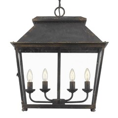 4 Light Pendant in Transitional style – 24.25 Inches high by 21.25 Inches
