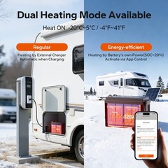 Refurbished LiTime 12V 320Ah mini Self Heating Bluetooth Lithium Battery For RV