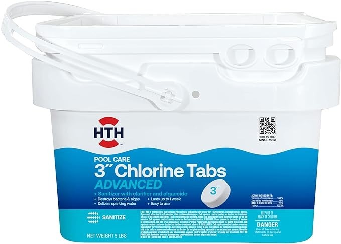 HTH™ Pool Care 3″ Trichloro Swimming Pool Chlorine Tabs Advanced – Choose Size