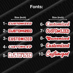 Customized Car Acrylic Emblem Badge MULTI COLOR Customized Text Names