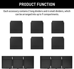 48-22-8472 Drawer Packout Divider/Organizer for Milwauke 3 Drawer Packout Access