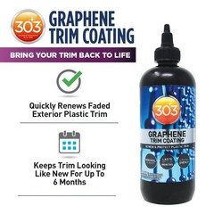 303 Products Graphene Trim Coating – Hydrophobic 8 Fl Oz (Pack of 1), Black