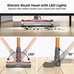 6-in-1 Cordless Vacuum Cleaner 50KPA Stick Vacuum Lightweight Rechargeable 45min