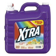 (2 Pack) Xtra Liquid Laundry Detergent Calypso Fresh Scent 312 fl oz, 260 Loads