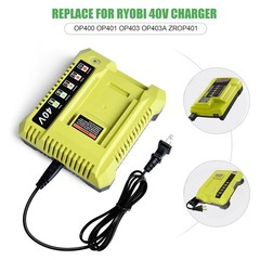 40V 6.0Ah Lithium Battery & Rapid Charger Kit for Ryobi 40 Volt Batteries