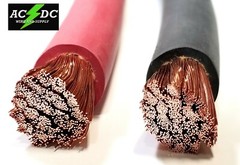Welding Cable Red Black 2/0 GAUGE COPPER WIRE SAE J1127 CAR BATTERY SOLAR