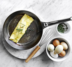 De Buyer Mineral B Pro Carbon Steel Fry Pan, Set of 2
