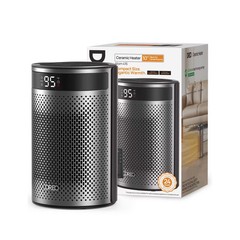 DREO 1500W Atom 416 10″ Whisper-Quiet Portable Ceramic Space Heater with Temp