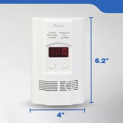 Kidde Carbon Monoxide Detector, Propane, Natural, Methane, & Explosive Gas Alarm