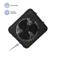 PACK of 4 Pelonis 1500W 3-Speed Electric Fan-Forced Space Heater Black OPEN BOX