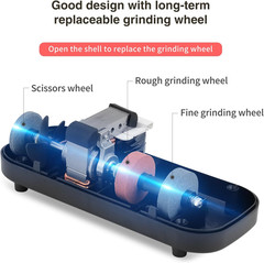 Professional Knife Sharpener Tool, Electric Knife Sharpener for Home, 2-Stages S