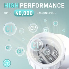 Salt Water Pool chlorinator System 40000 Gallon For Hayward Turbo Cell T-15