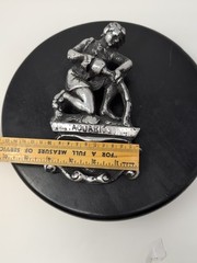 Wall Mounted Aquarius Silver Plaque Made In Mexico 7.5 In H 4.25 In L