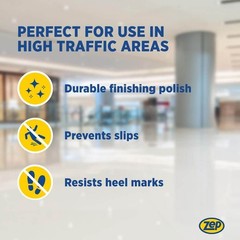 ZEP 1 Gal High Traffic Floor Polish High Gloss Floor Finish for Vinyl Tile