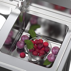 Commercial Stainless Steel 3-Compartment Sink for Kitchen & Catering Use