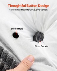 Headboard Pillow King Wedge Headboard Pillow with 2 Pockets & Headrests