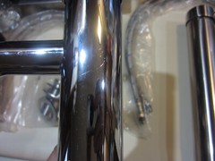 Brushed Nickel and Chrome Bathroom Faucets Unused, 2 Faucets