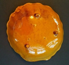 Vintage MCM California Pottery Drip-Glazed Candy Dish (Nuts/Soap/Trinkets) USA