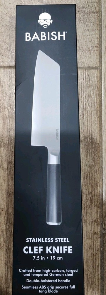 BABISH HIGH-CARBON 1.4116 GERMAN STEEL CUTLERY 7.5″ CLEF KITCHEN KNIFE