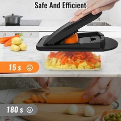 8 Blade All-in-1 Vegetable Chopper Mandoline Slicer with Container (Select One)
