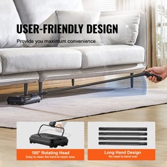 VEVOR Carpet Sweeper Floor Sweeper Manual 7.87 in Sweeping Paths Non Electric
