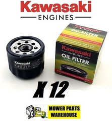 12 GENUINE OEM KAWASAKI ENGINE OIL FILTERS 49065-0721 REPL 49065-7007 FR FS FX