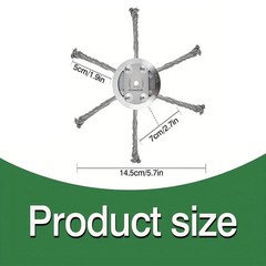 Universal Steel Wire Trimmer Head, Wire Trimming Head for Weedeater, Wire Trimme